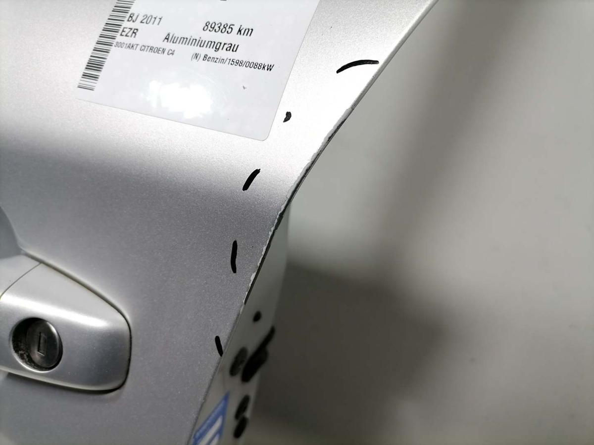 Citroen C4 N original T&uuml;r vorn links EZR Aluminiumgrau Rohbau Bj.2011